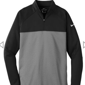 Nike Golf Therma Core Zip Men's Pullover - Color: Black/Gray, Size - M